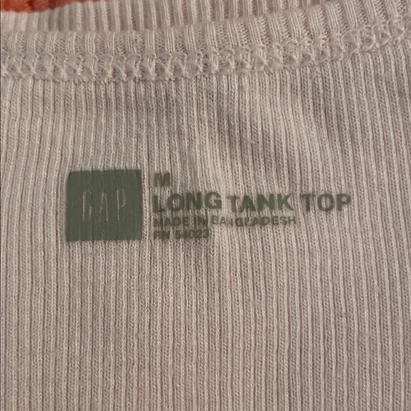 GAP Pink Ribbed Tank Top - Picture 2 of 5